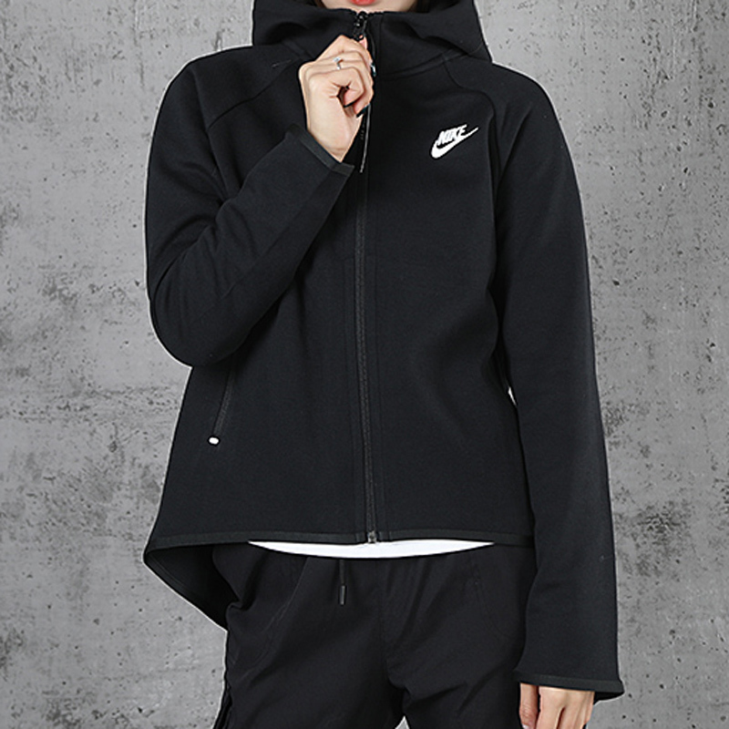 耐克nike女款sportsweartechfleece连帽运动休闲外套bv7566视频
