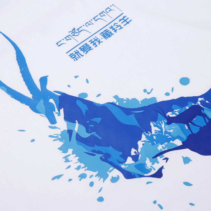 ZQ吴刚老师联合设计恒源祥藏羚羊长袖T恤图片