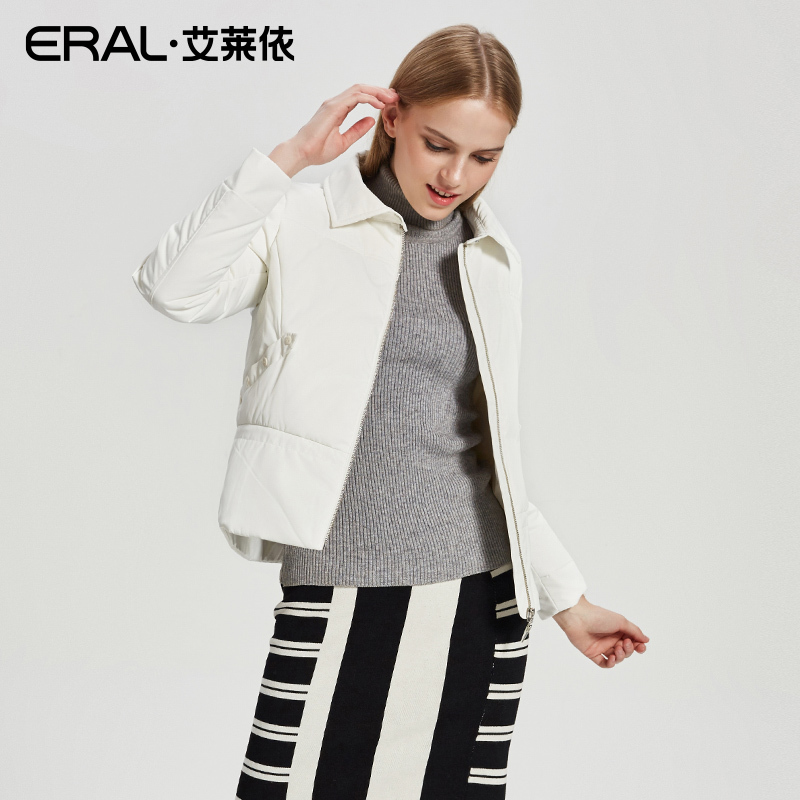 ERAL/艾莱依2017秋冬新款韩版羽绒服女短轻薄羽绒上衣12109/FDAA