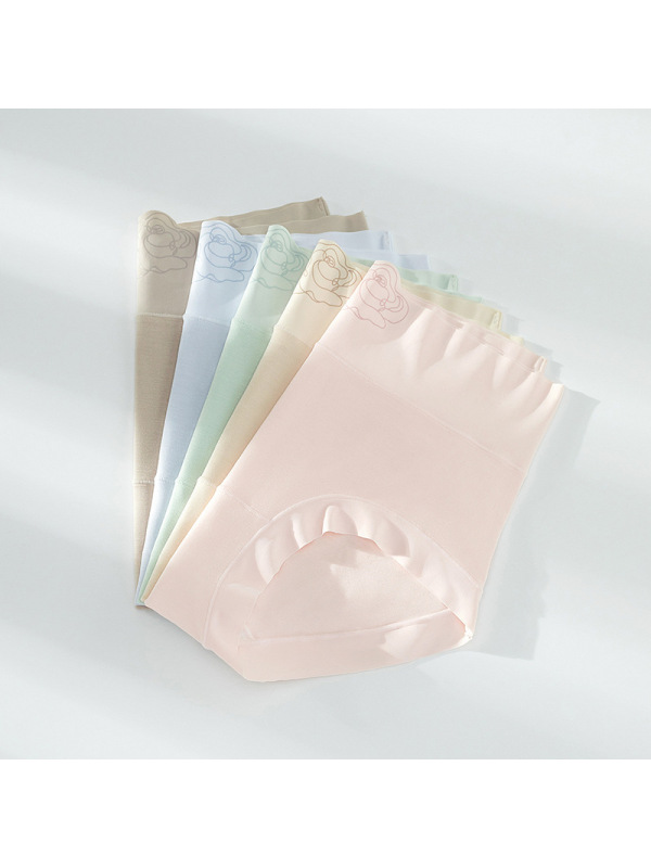 桑蚕丝裆~无痕女士内裤 高腰舒适透气三角裤 裸感亲肤女士内裤