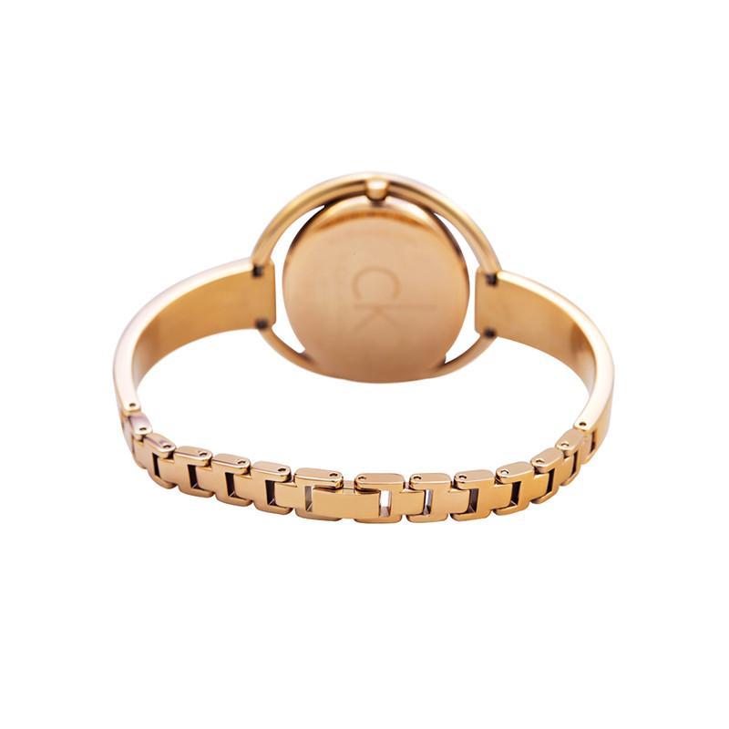 calvinklein手镯式钢带女士手表石英女表k4f2n616