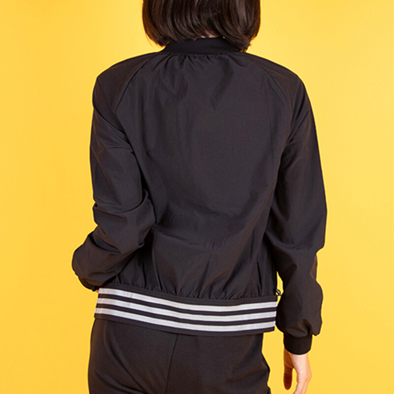 阿迪达斯（ADIDAS）女款运动服休闲长袖立领夹克外套DM5312/DM5296