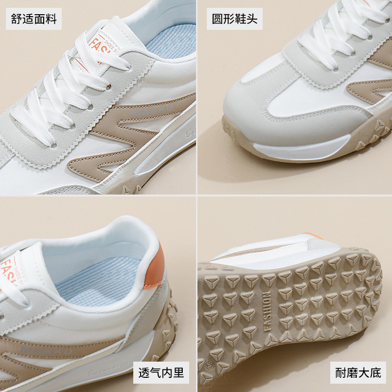 ins韩版新款老爹鞋女2025春季学生跑步运动厚底增高休闲街拍