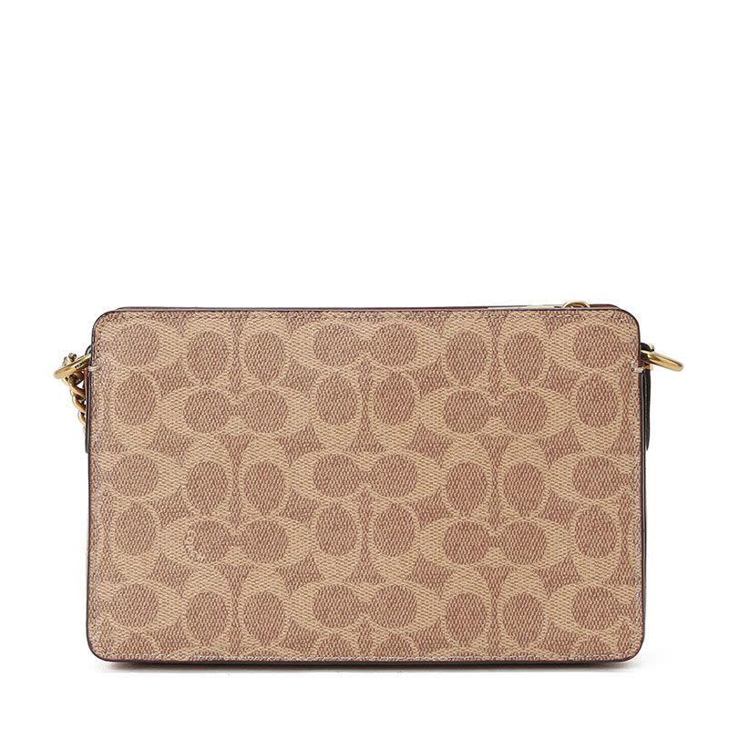 COACH 蔻驰 斜挎包 女士斜挎包 C链老花拼皮89175图片