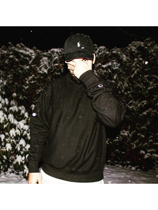 champion 冠军 秋冬基础款袖标男女情侣衫卫衣 S600BK