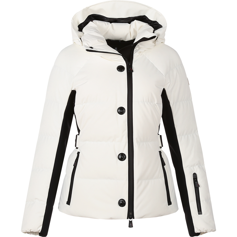 盟可睐 MONCLER 女士聚酰胺Guyane鹅绒连帽羽绒服夹克外套1A51240 53861