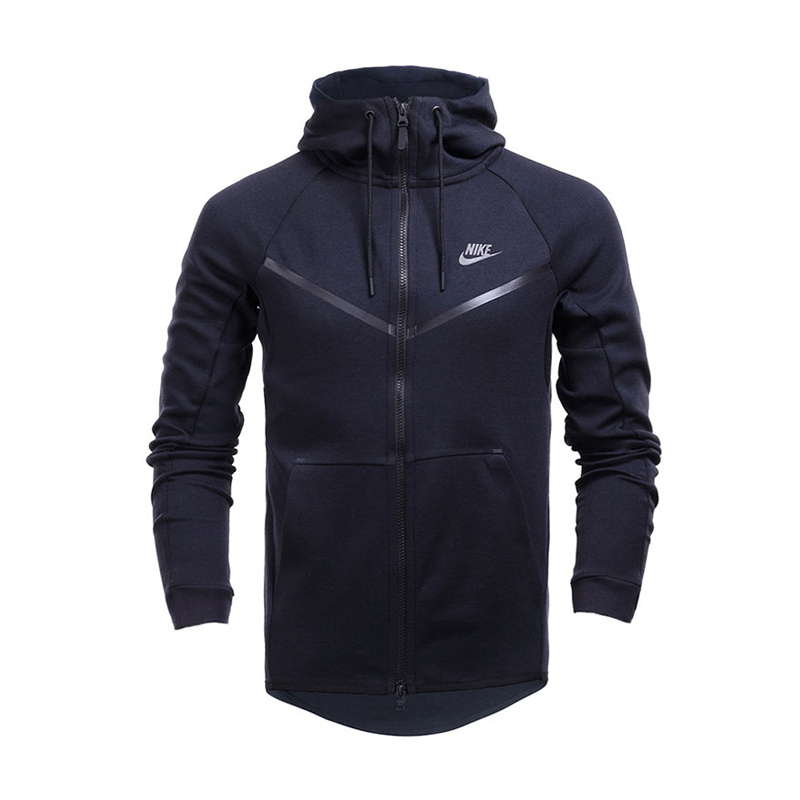NIKE耐克男装春季连帽舒适休闲卫衣夹克外套耐克黑色805145-010