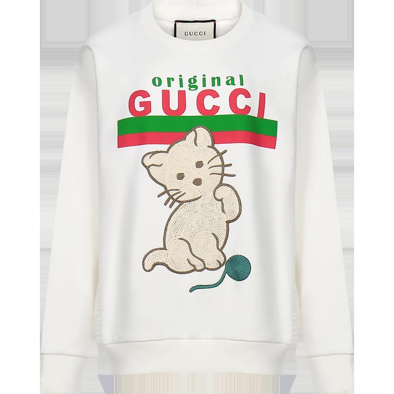 GUCCI 古驰 女士 棉质圆领长袖卫衣运动衫 617964 XJCRU