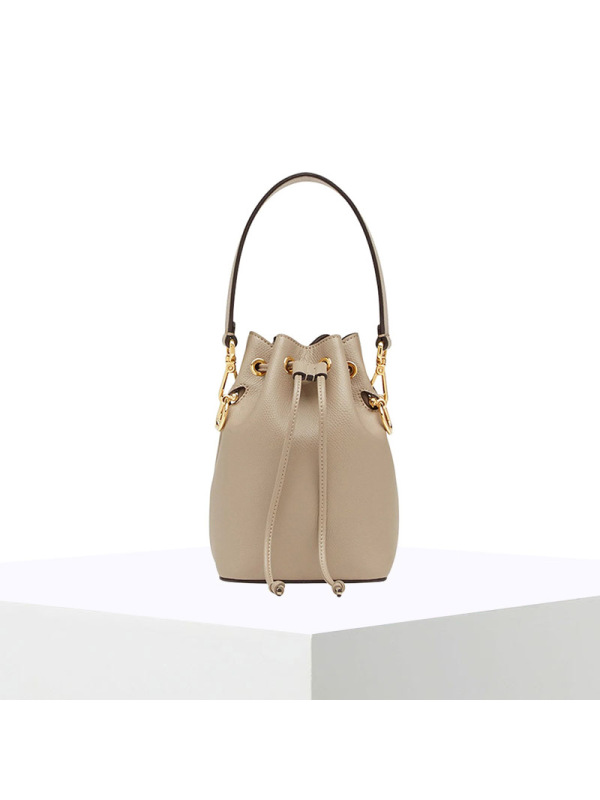 预定 FENDI芬迪 MON TRESOR 皮革迷你手袋水桶包8BS010