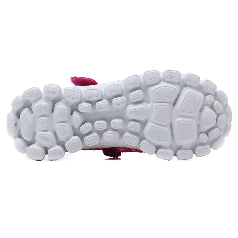 skechers斯凯奇正品童鞋女小大童镂空夏季休闲运动鞋664041L/H PK 664041L/HPK桃红