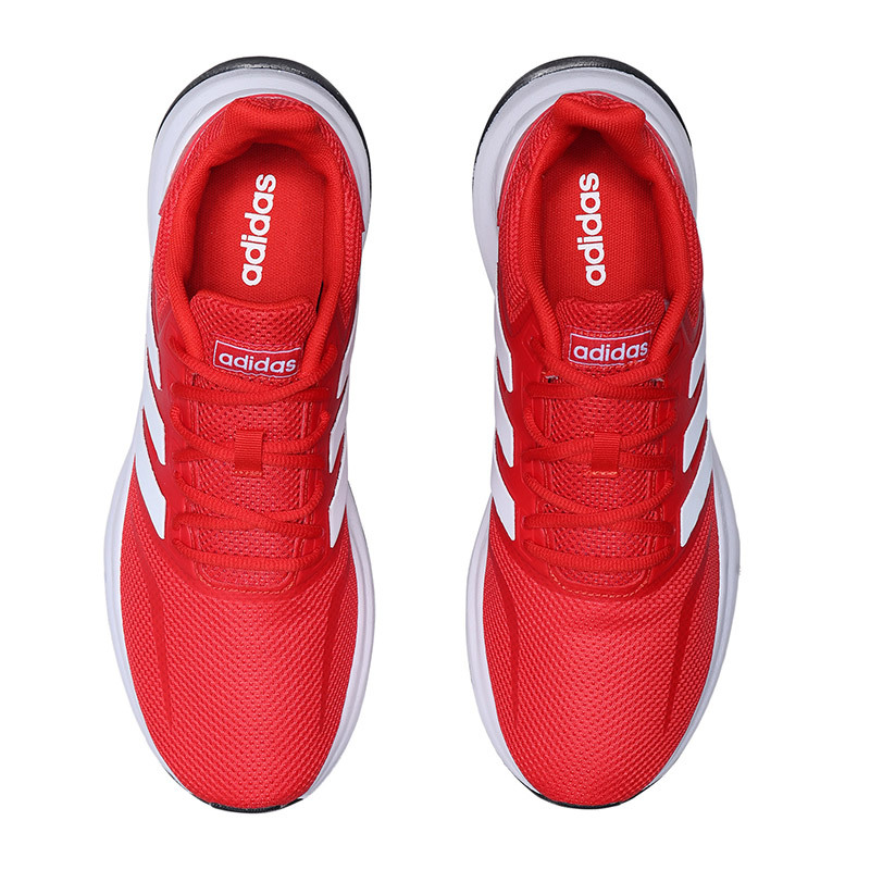 adidas男鞋跑步鞋RUNFALCON跑步透气休闲运动鞋F36202 F36202红色+白色