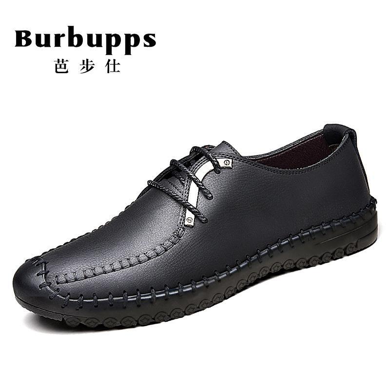 法国芭步仕Burbupps 爆款男士真皮透气时尚潮流男鞋休闲皮鞋