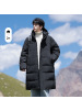 男女同款中长款羽绒服冬季新款保暖加厚情侣款潮面包服连帽男外套