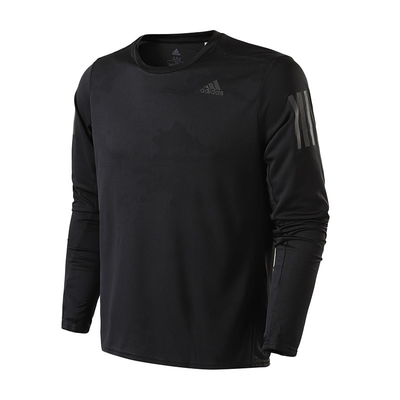 【自营】adidas阿迪达斯男子长袖T恤跑步训练运动服CE7289 L CE7289黑