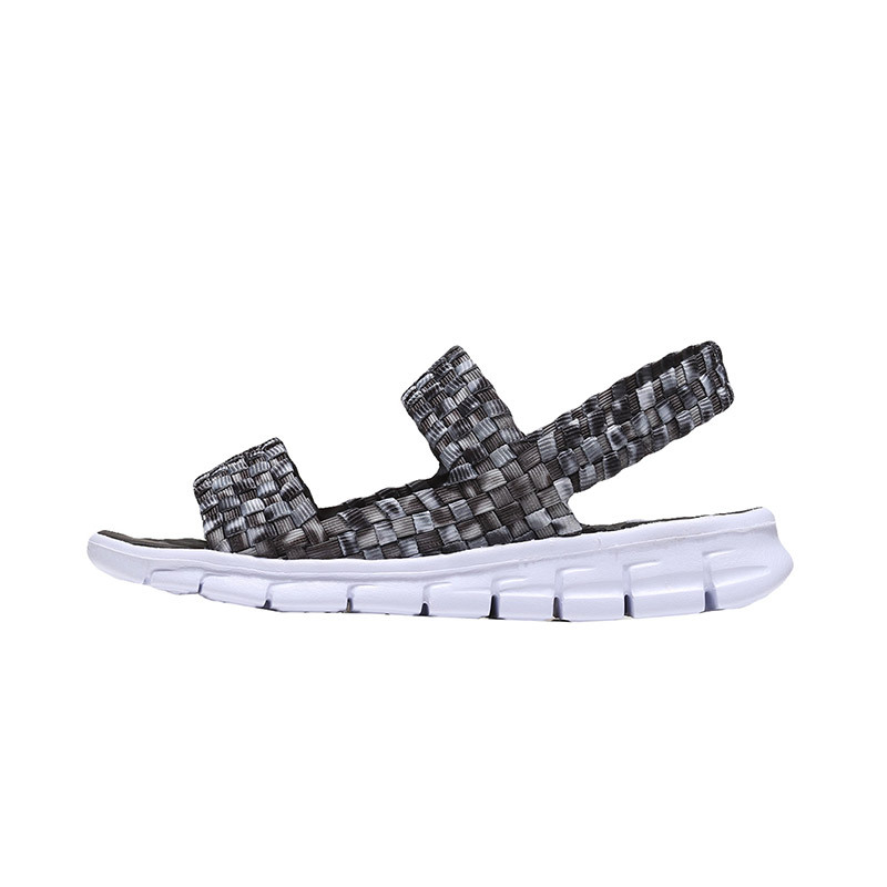 【自营】Skechers斯凯奇女大童凉鞋黑色时尚低帮运动鞋664082L 664082L/BLK黑色