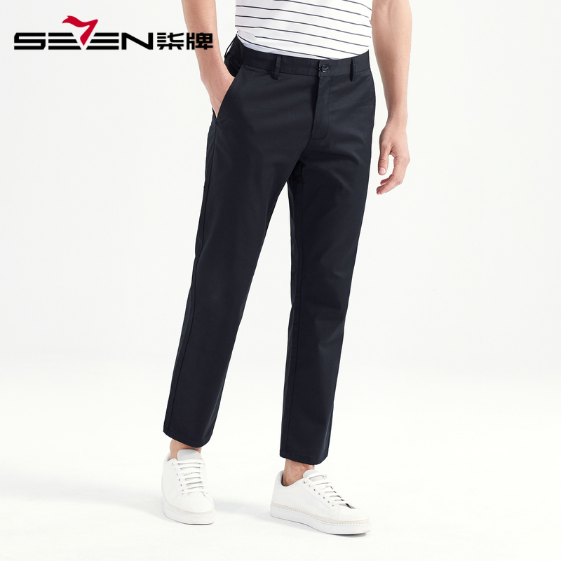 柒牌SEVEN男装夏季新款商务百搭薄款修身长裤
