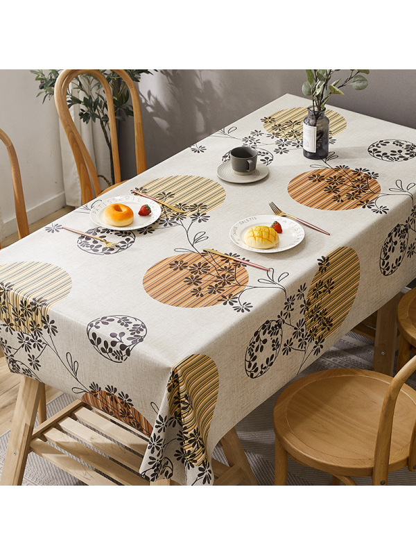 Cebapvc防水餐桌布欧美酒店桌布聚会假期晚餐厅餐遮盖布桌套防油