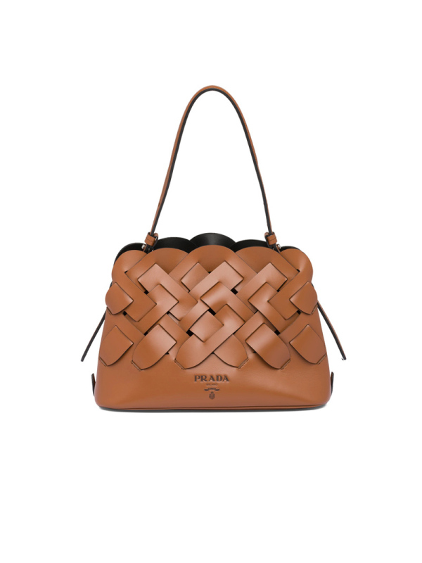 【预定】20春夏款PRADA 编织图案手拎包1BA290 OOO 22*13*30CM