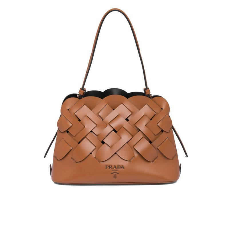 【预定】20春夏款PRADA 编织图案手拎包1BA290 OOO 22*13*30CM图片