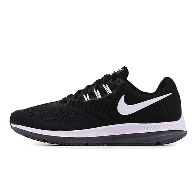 NikeZoomWinflo4黑白男子缓震轻便跑步鞋898466-001图片