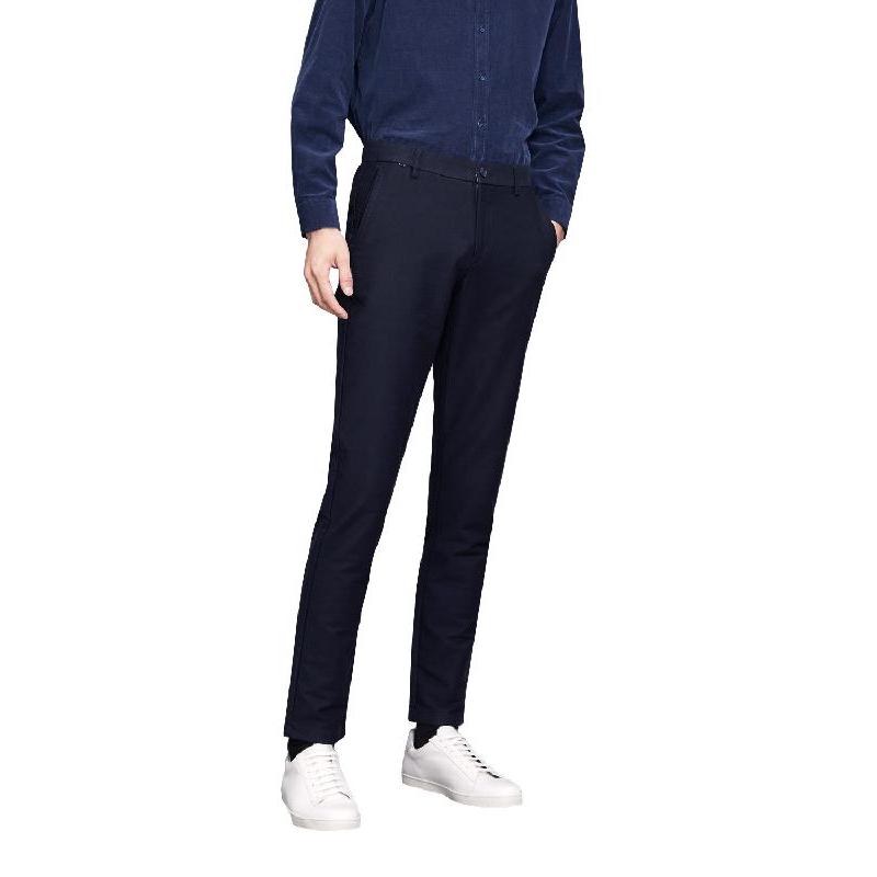 hla海澜之家净色水洗休闲裤2018秋季新品中腰休闲长裤男hkcad3e197a