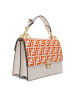 FENDI/芬迪 女包FF压花拼接KAN I手拎单肩包 8BT283 24.5x18x9.5CM