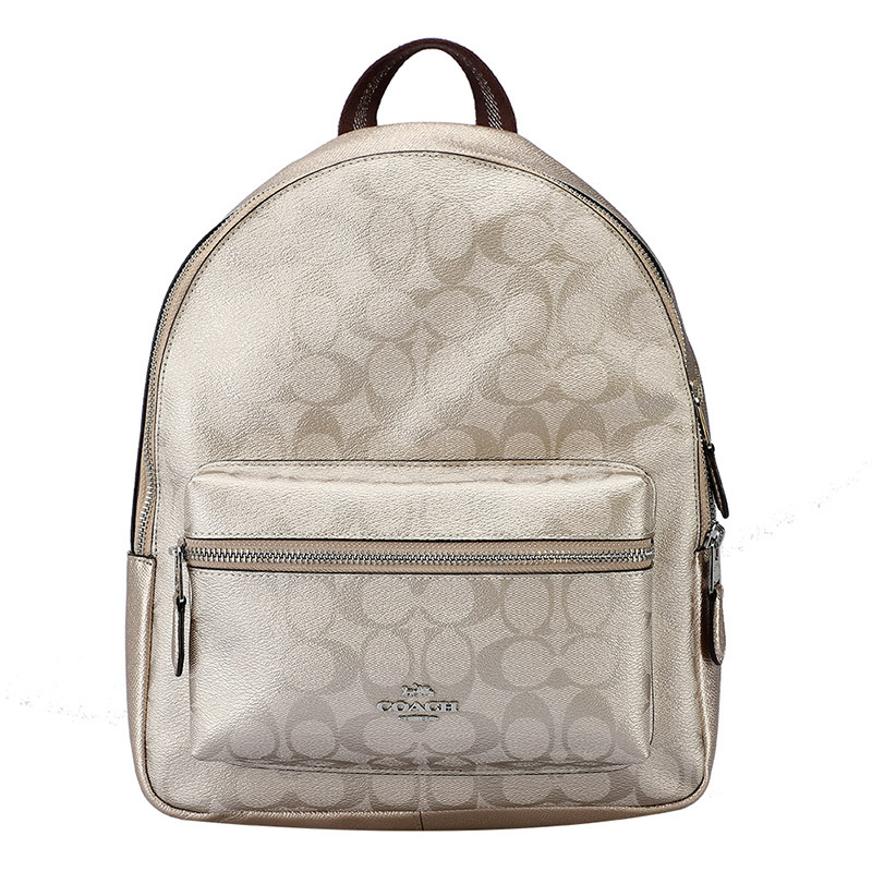 coach蔻驰双肩包女士pvc女双肩包f39510svpl