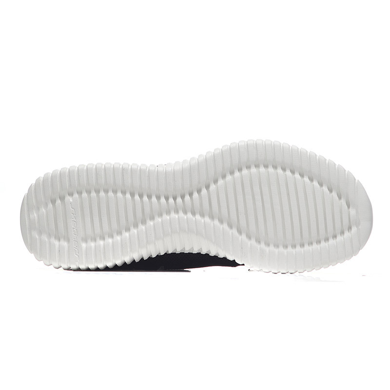 Skechers斯凯奇男休闲鞋简约网面缓震透气运动鞋52866 52866/BKW黑色+白色