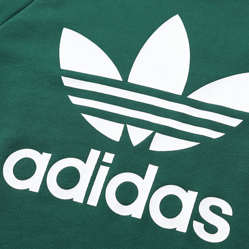 adidas阿迪达斯三叶女装运动服跑步休闲大logo圆领卫衣dv2623