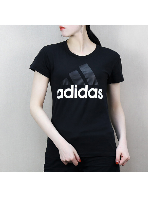 Adidas阿迪达斯短袖女透气运动休闲圆领T恤-B45786