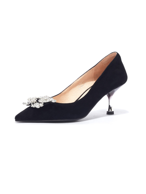 St&Sat/星期六细高跟鞋时尚性感尖头浅口中跟单鞋女SS03111339