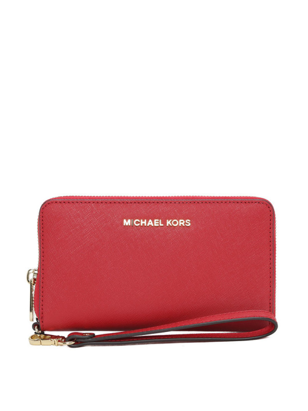 Michael Kors/迈克·科尔斯 女士Jet Set Travel中长款腕带拉链钱包 32H4GTVE9L