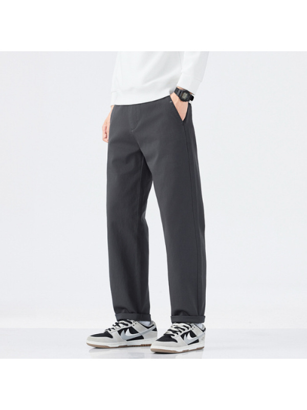 |新款秋季轻商务休闲裤子男秋款韩版潮流宽松小直筒长裤款