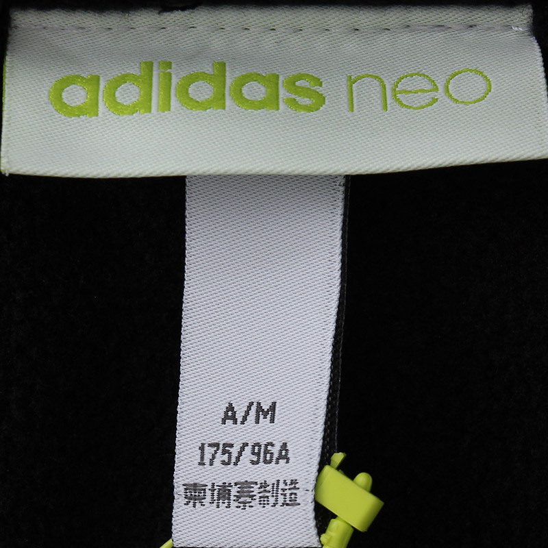 adidas阿迪达斯NEO男子外套夹克加绒休闲运动服CD3526 L 黑色
