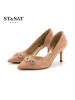 ST&SAT/星期六尖头浅口细跟侧空女高跟单鞋SS81114157