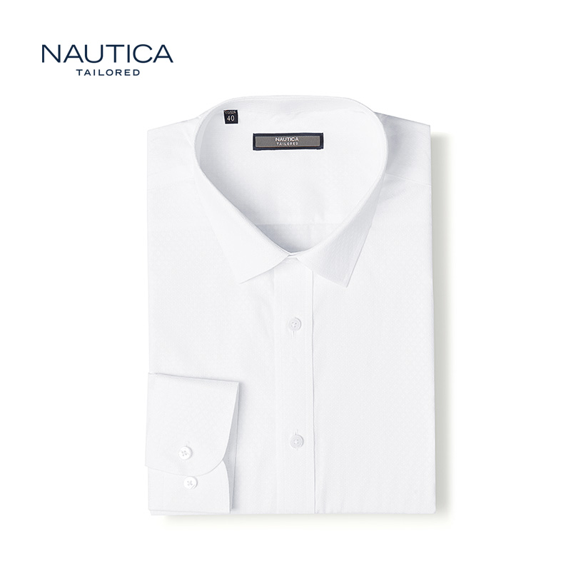 Nautica/诺帝卡透气时尚男士舒适长袖衬衫