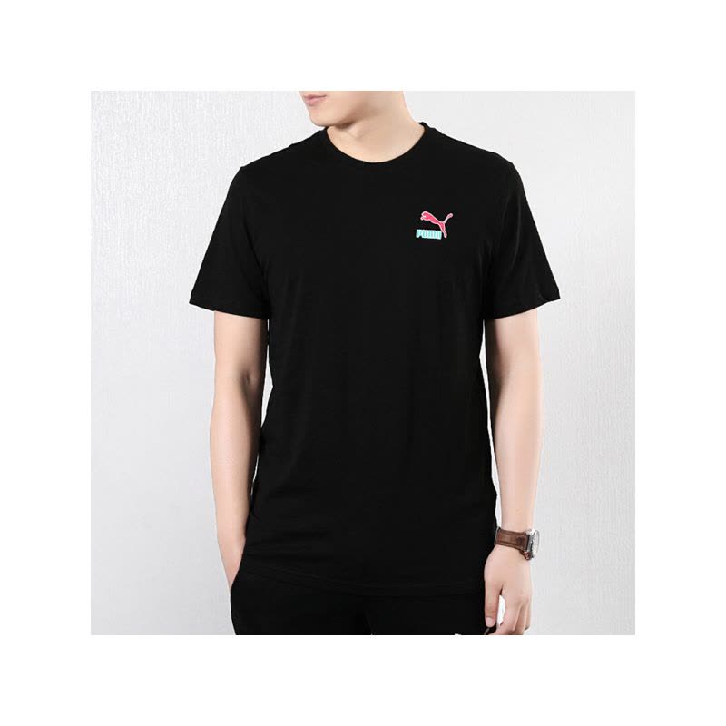 PUMA彪马男装短袖时尚涂鸦嘻哈Logo运动服体恤休闲圆领透气全棉T恤579124图片