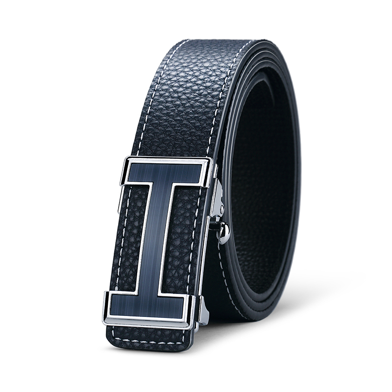 williampolo英皇保罗男士皮带男时尚h扣自动扣牛皮腰带