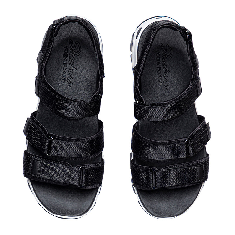 【自营】Skechers斯凯奇男鞋凉鞋夏季露趾魔术贴户外休闲沙滩运动鞋66666284