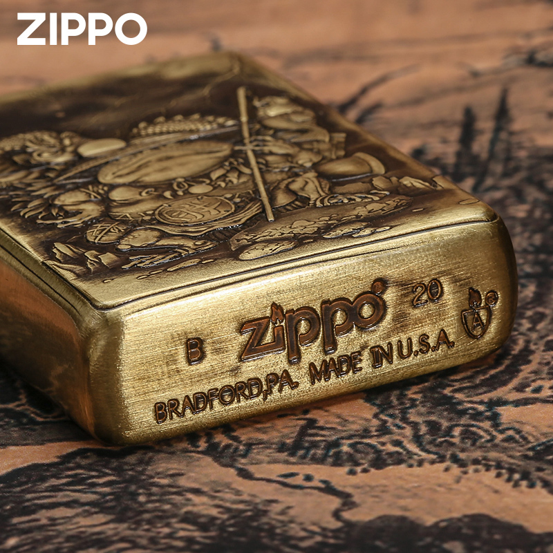 zippo打火机正版蟾王护法ip联名男士限量版盔甲机防风煤油打火机