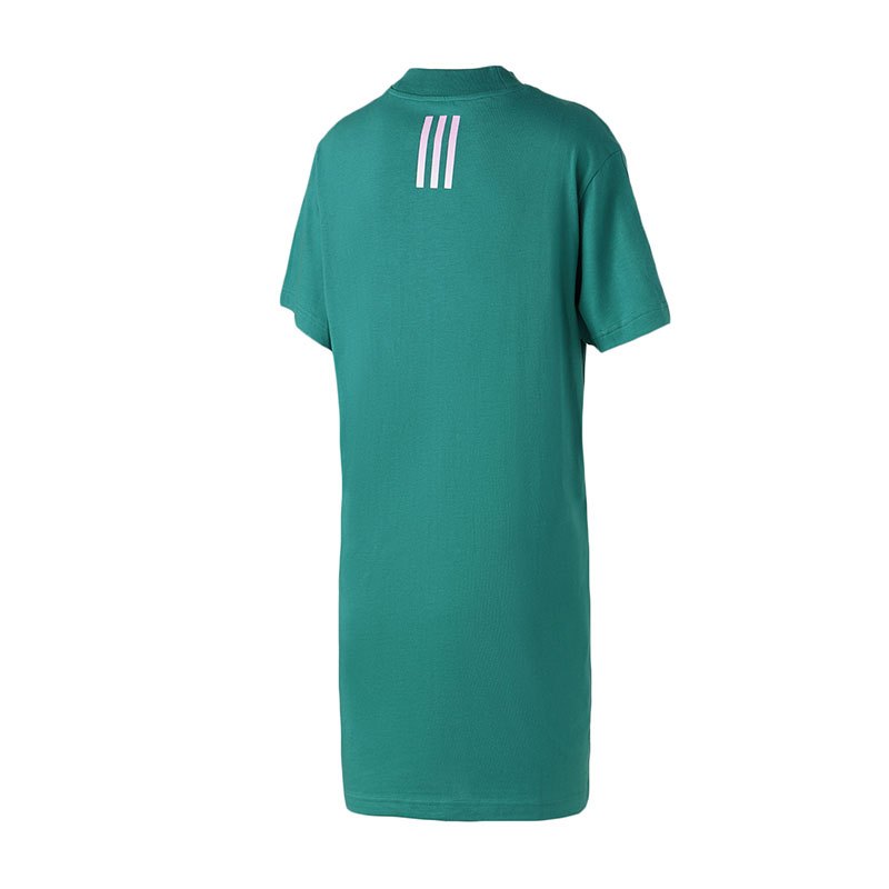 Adidas阿迪达斯NEO女裙运动短袖休闲圆领连衣裙EJ7094