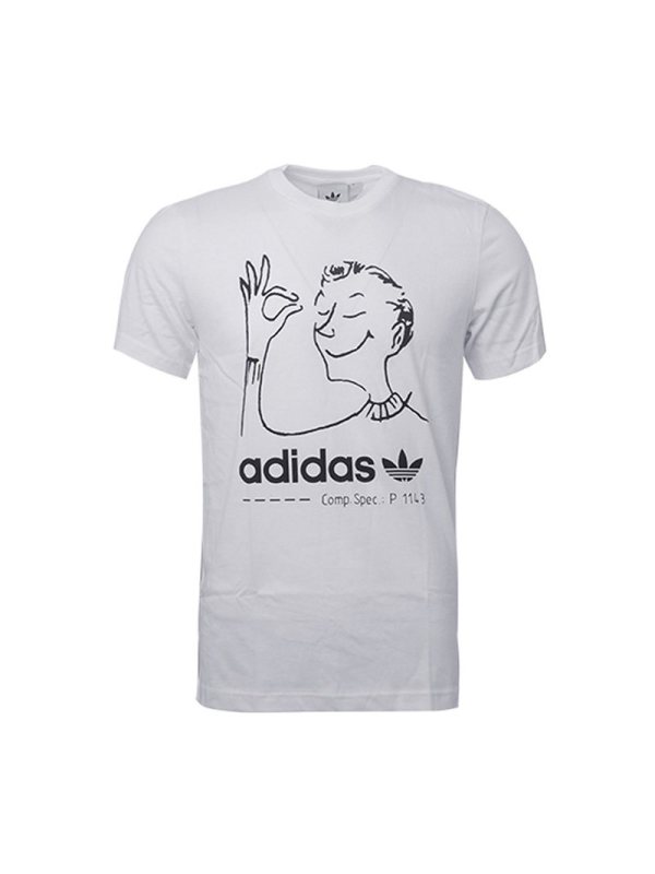 ADIDAS阿迪达斯三叶男装时尚经典休闲透气短袖T恤-CZ1765