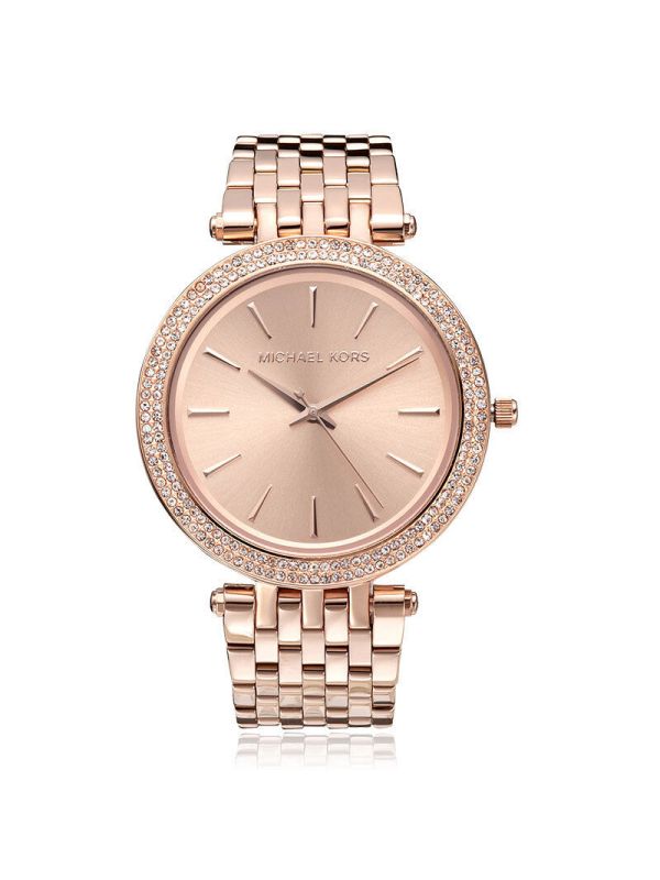 mk手表 女 女士手表 防水品质手表时尚玫瑰金表石英表 mk3190【价格