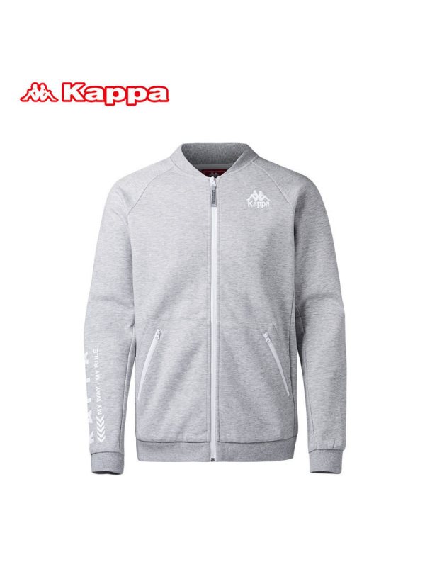 卡帕kappa运动卫衣男棒球服薄针织衫男休闲外套运动衫K0815WK08D