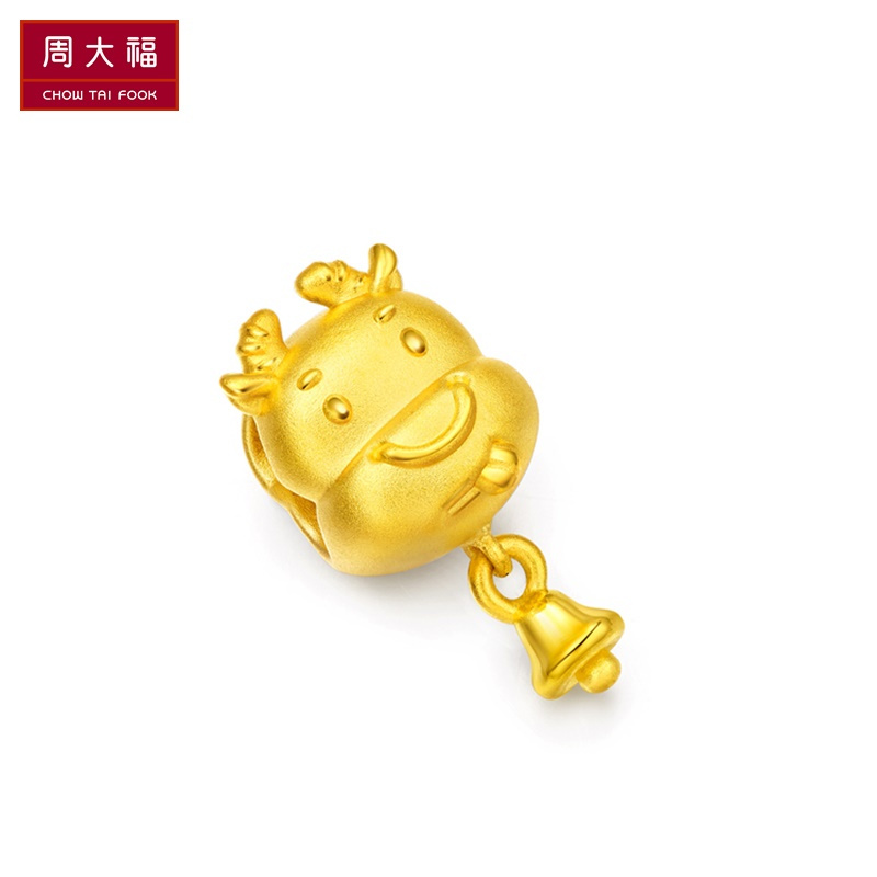 周大福首饰十二生肖转运珠足金黄金坠R多款