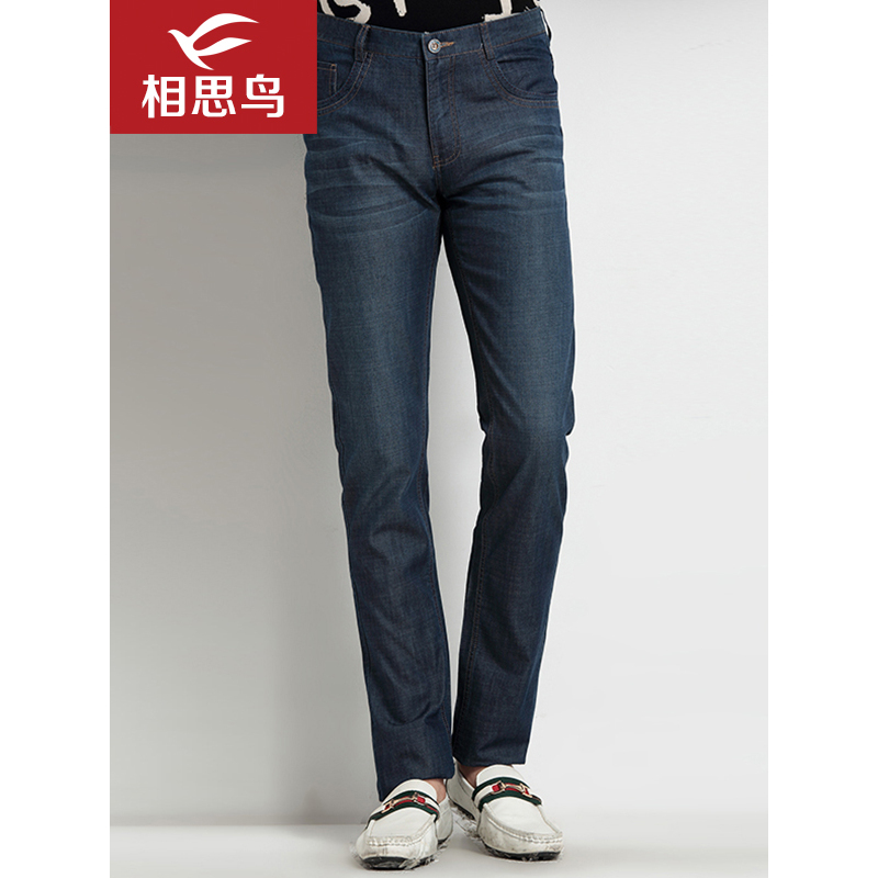 红豆相思鸟 男士牛仔裤修身时尚潮流都市休闲风春季夏季新品