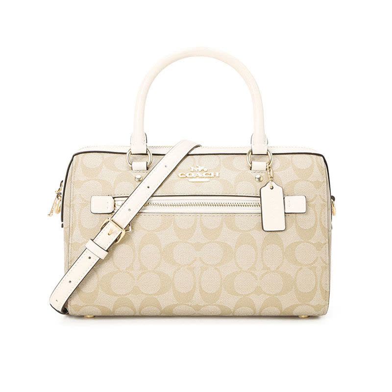 COACH 蔻驰 Rowan 女士单肩包 波士顿包 字母马车标织物F83607图片