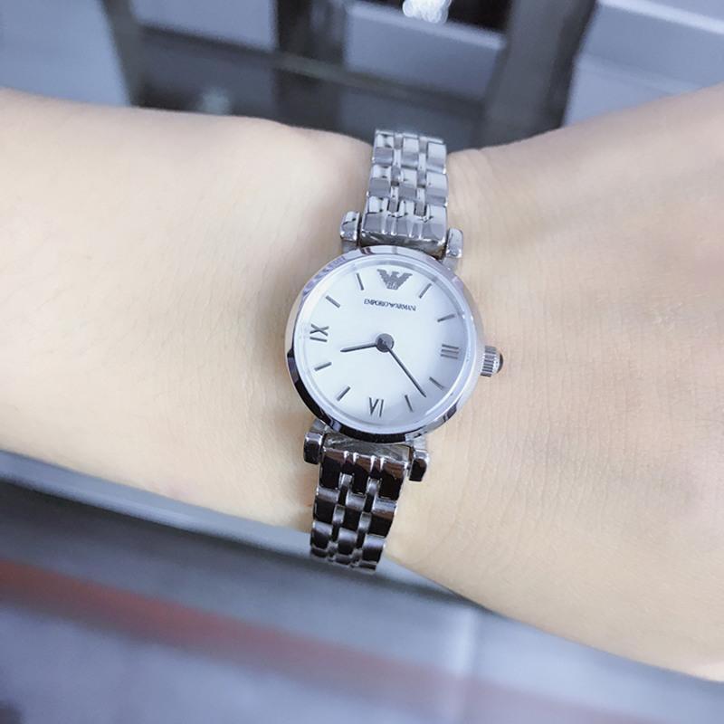 阿玛尼(EMPORIO ARMANI)潮流小巧简约小表盘防水女士石英表