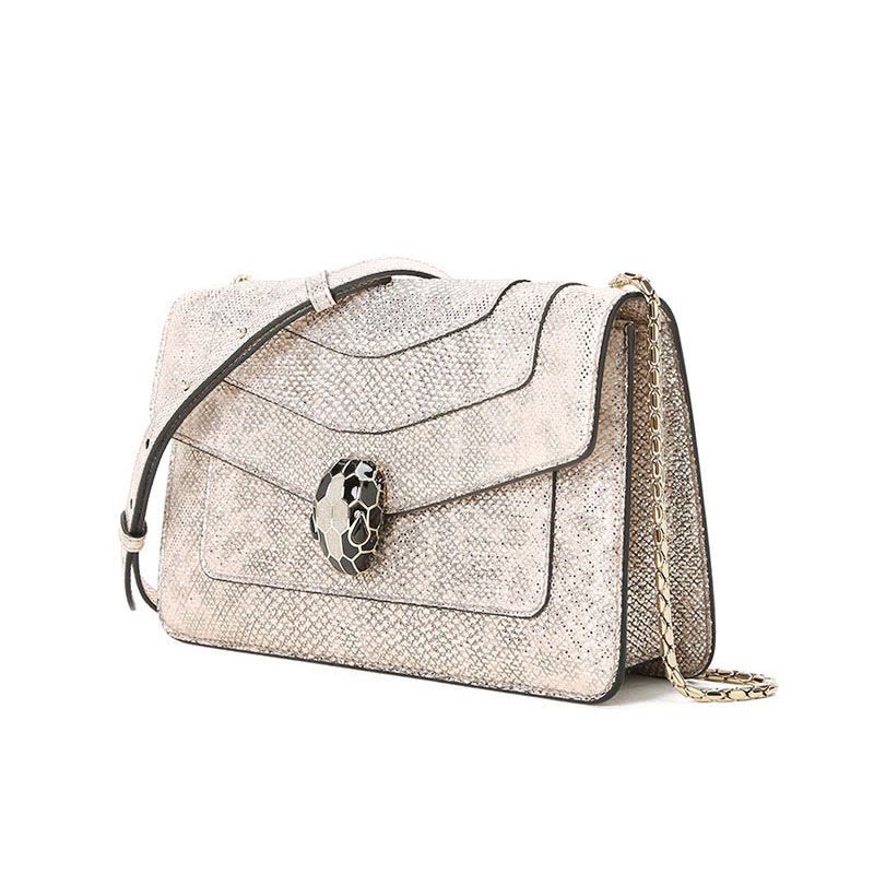 【预定】BVLGARI宝格丽 SERPENTI FOREVER 经典蛇头单肩包22*13*5CM图片