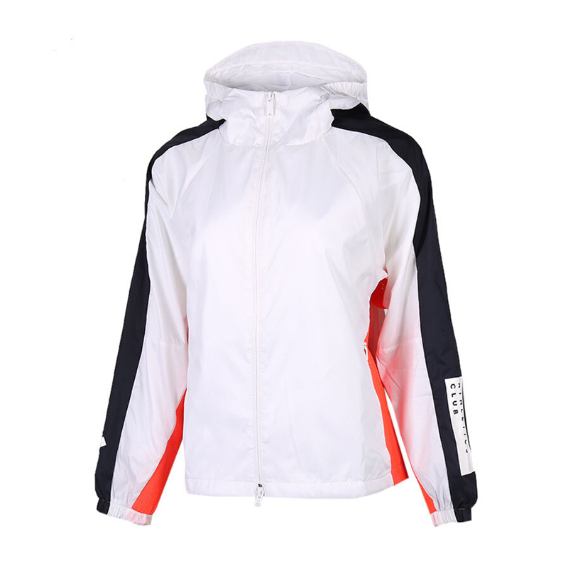 Adidas 阿迪达斯 女外套 休闲防风加绒运动服连帽外套FI6732